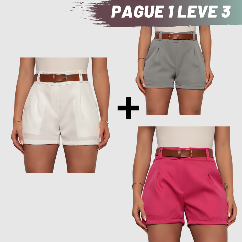 Soft Short Alfaiataria - Compre 1 Leve 3