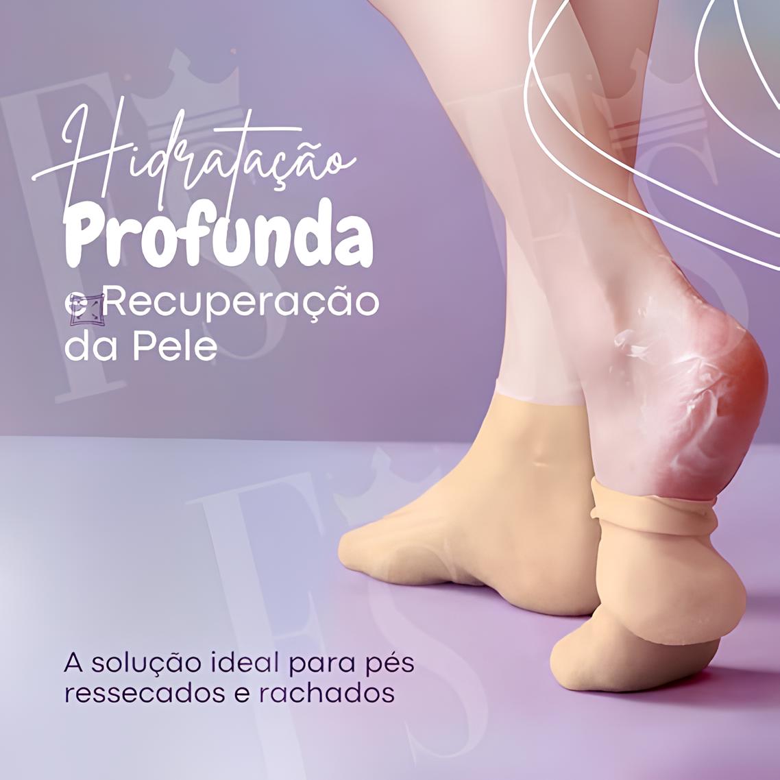 Meias Hidratantes com Gel de Aloe Vera – Hidratação Profunda e Conforto Imediato