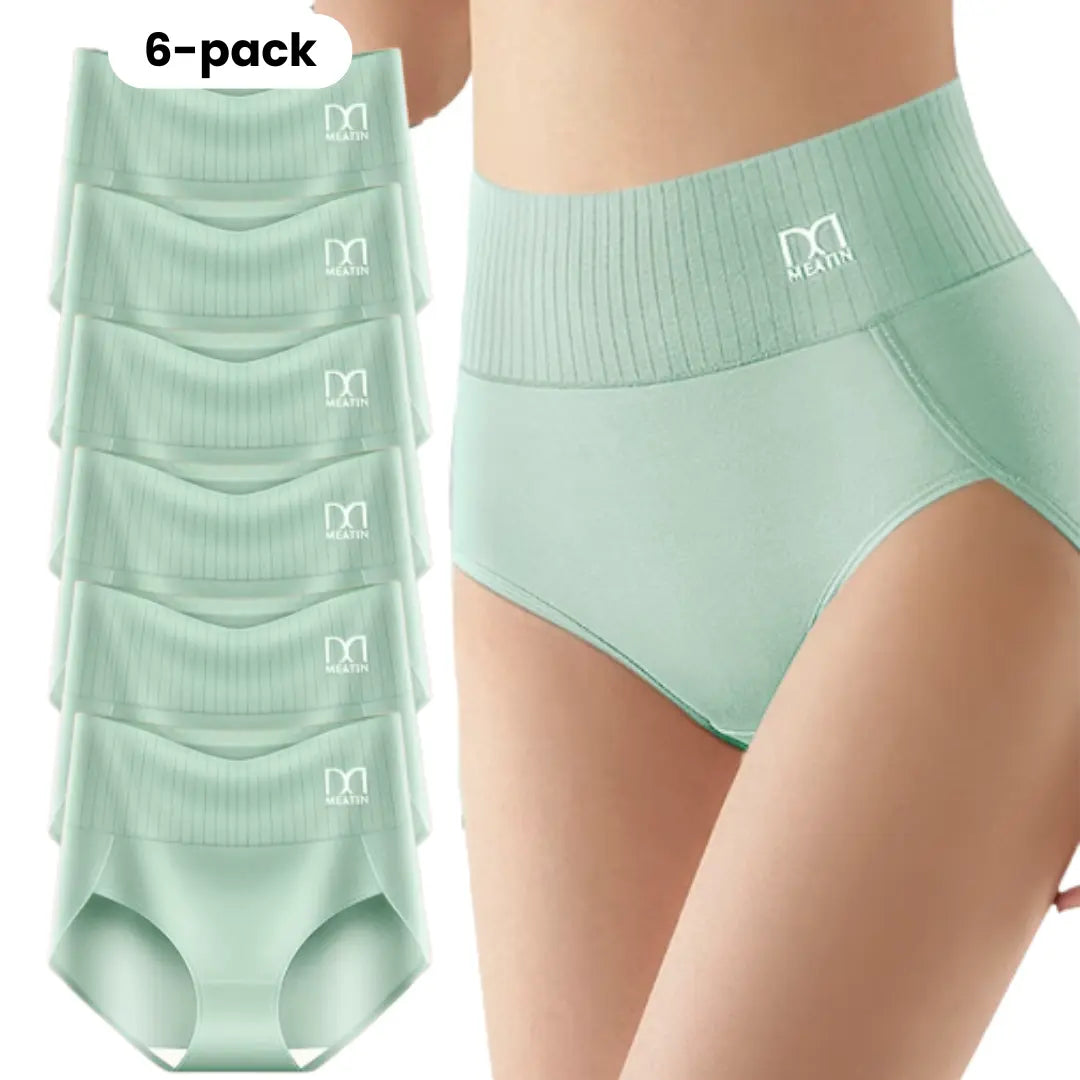 Slympy™ 6-pak | Conjunto com 6 Calcinhas Cintura Alta Confortáveis com Suporte Abdominal – Para o dia a dia e para todos os tipos de corpo