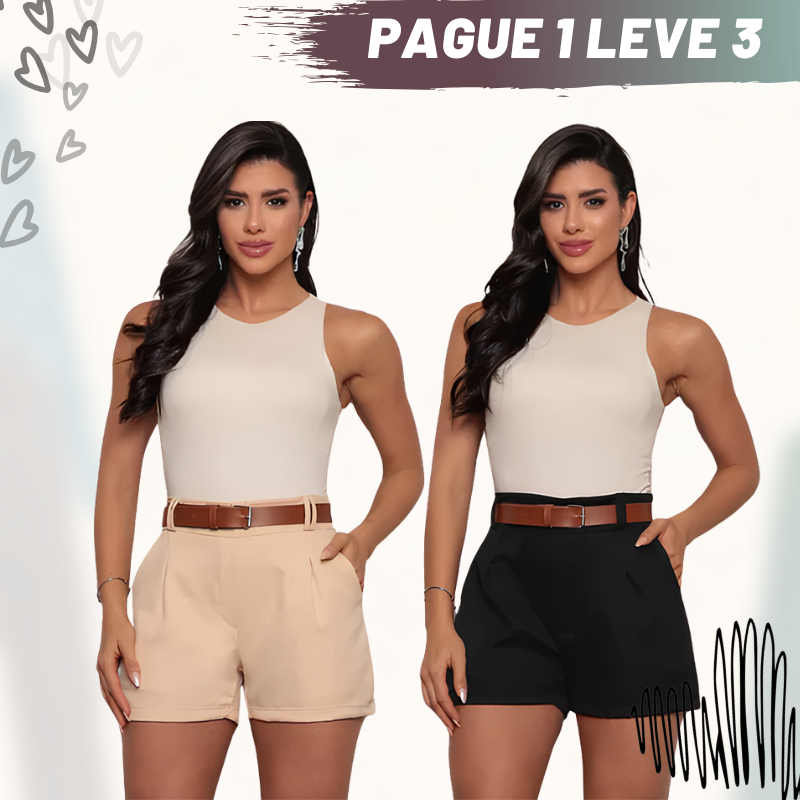 Soft Short Alfaiataria - Compre 1 Leve 3