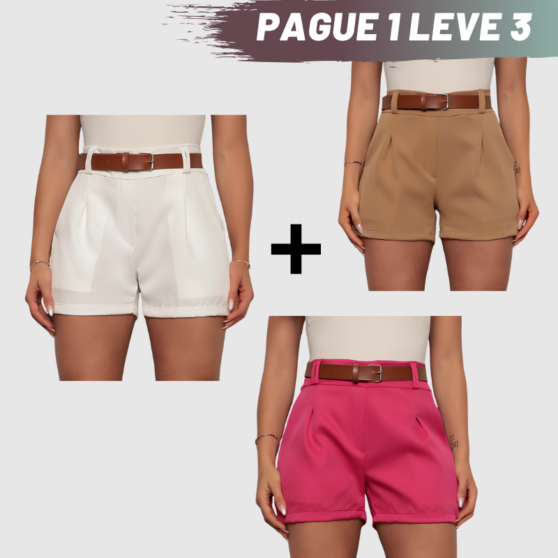 Soft Short Alfaiataria - Compre 1 Leve 3