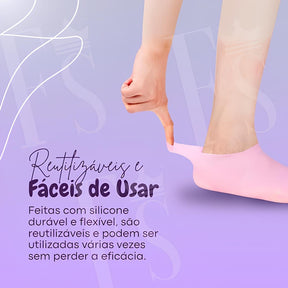 Meias Hidratantes com Gel de Aloe Vera – Hidratação Profunda e Conforto Imediato