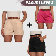 Soft Short Alfaiataria - Compre 1 Leve 3