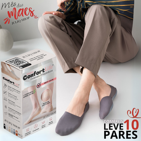 Meias Invisíveis Ortopédicas ConfortLife® -  [SOMENTE HOJE LEVE + 10 PARES]